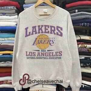 Vintage Los Angeles Lakers Basketball Sweatshirt Los Angeles Lakers Unisex Shirt